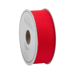 Narrow Red Grosgrain Wired Ribbon - 8 Yard Spool