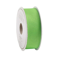 Narrow Lime Green Grosgrain Satin Wired Ribbon - 8 Yard Spool