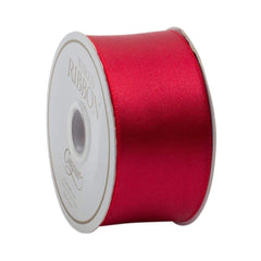 Red Reversible Wired Ribbon - 6 Yard Spool