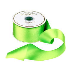 Solid Satin Wired Citron Ribbon - 1 Spool Of Ribbon