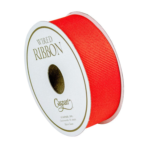 Grosgrain Mandarin Wired Narrow Ribbon - 1 Spool Of Ribbon